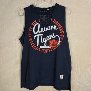 Women’s Auburn Tigers Navy Graphic Sleeveless Tank Top - Collegiate Logo Size M